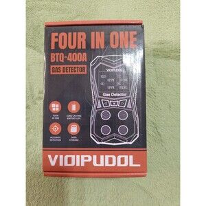 Vioipudol BTQ-400A Multi Gas Detector 4-in-1 Rechargeable Data Storage NEW